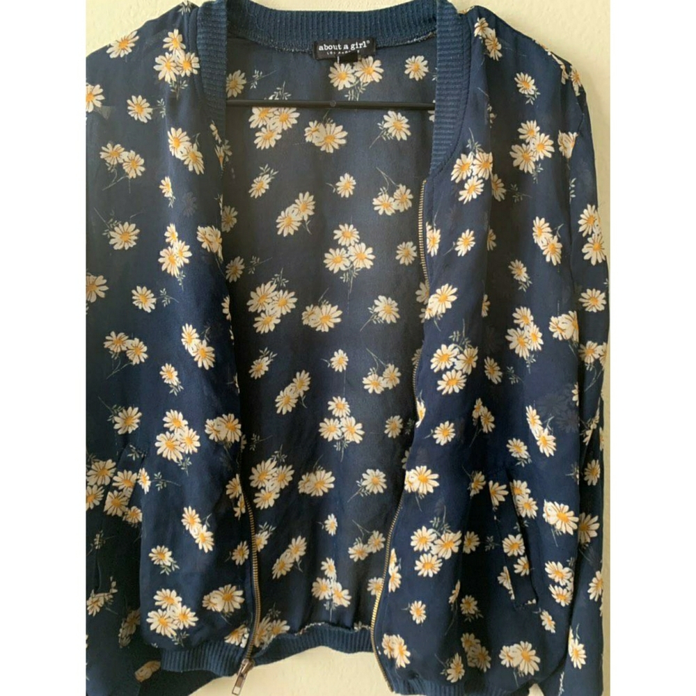 SEE THROUGH FLORAL JACKET